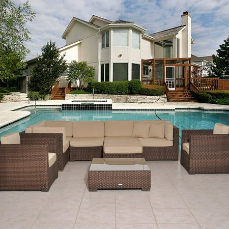Atlantic Southampton Deluxe All Weather Wicker Collection - Seats 7