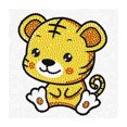 thumbnail image 2 of Cuadros Decorativos Cuadro de arte de cristal redondo completo de animales de dibujos animados de pintura de diamante DIY (DXZ063) DQrwqpou Nuevos Originales, 2 of 9