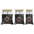 thumbnail image 4 of Gothic Sugar Skull Bed Cover, Duvet or Comforter, Goth Bedding Set, Bedroom, 4 of 7