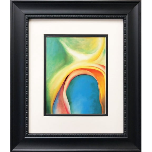 Georgia O'Keeffe "Over Blue" Custom Framed Art Print Generic