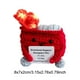 thumbnail image 5 of Crochet Trash Can Fire Dumpster Positive Con Tarjeta Alentadora, 5 of 9