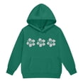 thumbnail image 4 of Ymyiu Toddler Girl Hoodie Girl's 2 Piece Outfits Graphic Hoodies Sweatshirt and Pants Set Sweatsuits Size 7-8 Years(Dark Green, 7-8 Years), 4 of 6