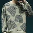 thumbnail image 4 of Sudadera con cuello redondo y estilo vintage Y2k para hombre, jersey de estilo coreano, cálida, holgada, de lujo, nueva oferta de bienvenida, 4 of 4