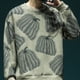 thumbnail image 4 of Sudadera con cuello redondo y estilo vintage Y2k para hombre, jersey de estilo coreano, cálida, holgada, de lujo, nueva oferta de bienvenida, 4 of 4