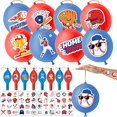 thumbnail image 1 of wonima02 72 PCS Baseball Party Favors – 48 Pre-Cut Temporary Tattoos & 24 Baseball Punch Balloons Themed Birthday Party Decorations Supplies Favors Gifts, Goodie Bag Fillers, Classroom Rewards, 1 of 1