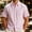 Pink, variant on COSFO Casual Mens Summer Button Down Shirts Short Sleeve Striped Shirt Loose Fit with Pocket Collared Men Shirts