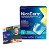 NicoDerm CQ 21mg Step 1 Nicotine Patches to Help Quit Smoking with Behavioral Support Program - Stop Smoking Aid, 14 Count
