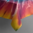 thumbnail image 5 of Colorful Tie Dye Mandala Pattern Square Tablecloth,Waterproof Square Table Cover,Wipeable Spillproof Washable Table Cover for Home Kitchen Party Decor 42"X42"(107x107cm), 5 of 6