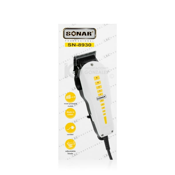 Maquina Cortadora De Cabello Sonar Electrica Blanco con Negro Sonar Sn 8930 Walmart en linea