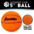 thumbnail image 5 of Franklin Sports Over The Door Mini Basketball Hoop - Slam Dunk Approved - Shatter Resistant - Accessories Included, Blue, One Size, 5 of 5