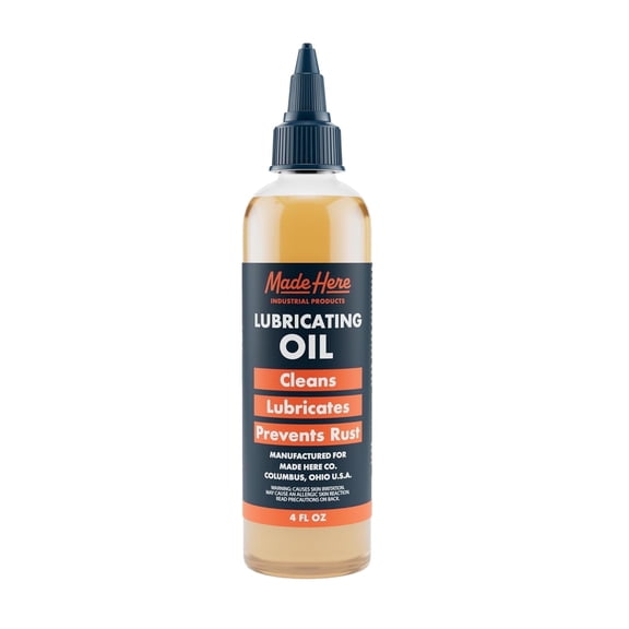 Made Here Co. Multi-Purpose Lubricating Oil 4 fl oz – Door Hinge, Machine & Penetrating Lube