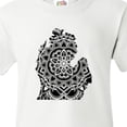 thumbnail image 4 of Inktastic Michigan Silhouette Mandala Youth T-Shirt, 4 of 5