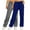 Navy, variant on 2 Pack Wide Leg Sweatpants For Women Casual Sanitary Loose Sports Solid Color Navy Joggers Pants S-2XL