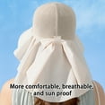 thumbnail image 5 of PBAZIH Women's Summer Sun Hat, Outdoor Neck Protection Visor, Wide Brim Fishing Hiking Cap, Lightweight Breathable Sunscreen Shawl for Daily Use, Fashionable UV Shield Accessory, 5 of 8