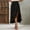 A-Black, variant on Mqqzkk Flower Printed Skirts For Women Slit Split Ruffle Long Skirts High Waisted Summer Flowy Maxi Skirts Fashion A Line Skirts