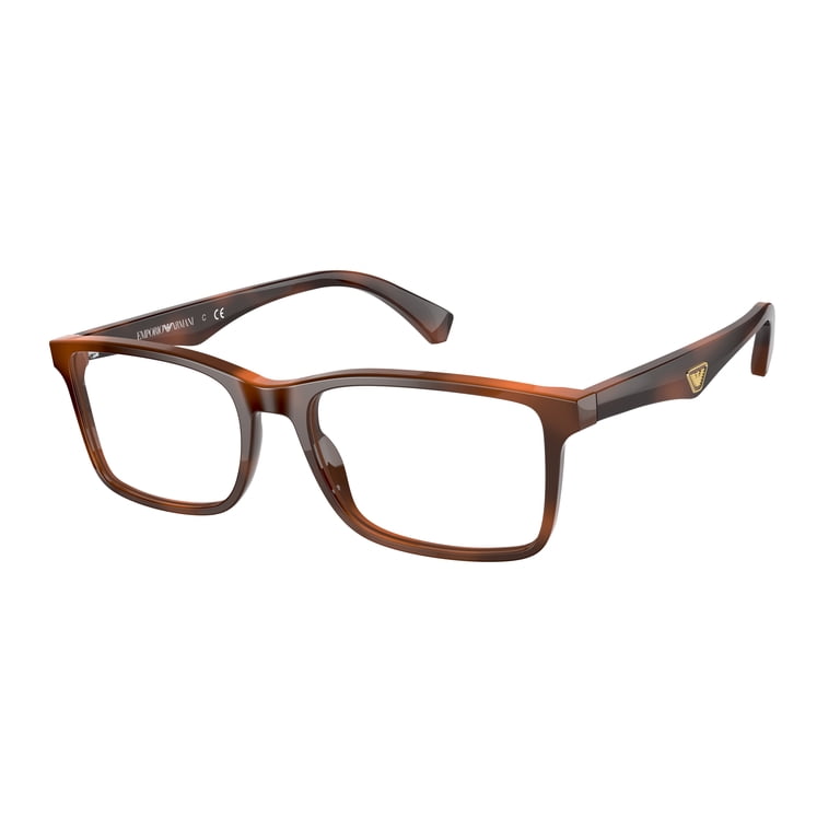 NWT Emporio Armani EA3175-5297-56 5297 Striped Red Eyeglasses EMPORIO ARMANI EA3175 5297 Rectangle Striped Red Demo Lens  main image 2
