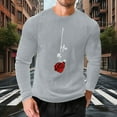 thumbnail image 4 of Ceisia Men Casual Fashion Print Round Neck Pullover Long Sleeve Sweatshirt Gift, 4 of 6