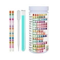 thumbnail image 2 of facefd Water Testing Kits Liquid Indicator Paper for Pools Drinking Water Fish Tank 100pcs, 2 of 9