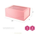 thumbnail image 5 of PACKHOME 5 Gift Boxes with windows, 9x6.5x3.8 inches, Gift Boxes with Lids Contains Ribbons, Card, 5 of 7