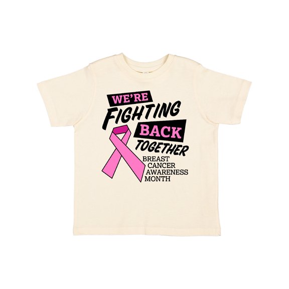 Inktastic We're Fighting Back Together Breast Cancer Awareness Month Boys or Girls Toddler T-Shirt