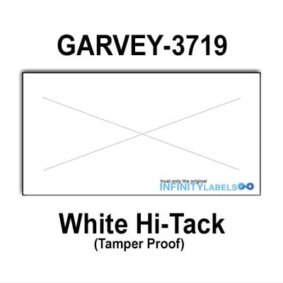 80,000 Garvey 3719 compatible White Hi-Tack Price Gun Labels for G-Series  37-12/12, G-Series 37-6P, G-Series 37-7P Price Guns. Full Case. WITH ...