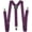 Purple, variant on Mens Suspenders 1" Inch Elastic Adjustable Y-Back Clip-on Suspender