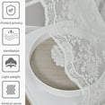 thumbnail image 5 of Kumdkd Sheer Lace Christmas Curtains for Living Room, Xmas Snowflake Embroidery Weave Sheer Curtains for Holiday Window Decoration, Rod Pocket Red Christmas Drapes, 2 Panels 59.05x39.37inch‌, 5 of 8