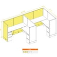 thumbnail image 5 of Workstation Desk 53H 2pack Inline Powered Cubicles, 5 of 5