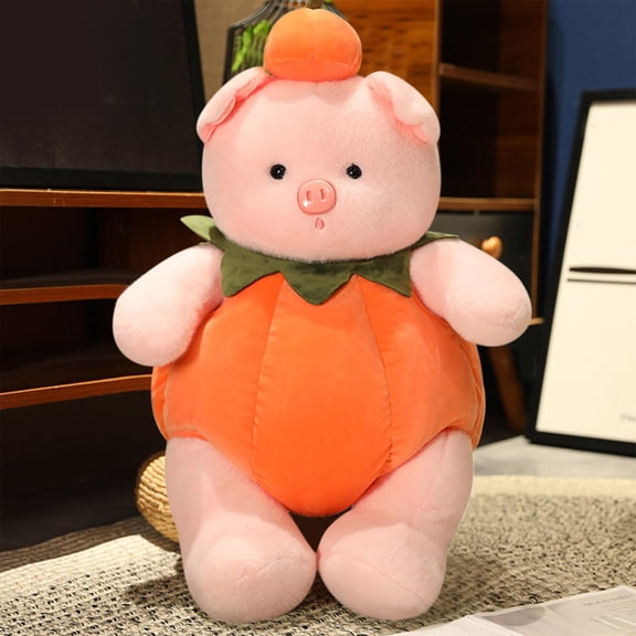 CXALSSY Halloween Decor, Halloween Decorations, Halloween Decorations Indoor, Halloween Indoor Decor, Pumpkin Pig Pumpkin Doll Toy Pig Doll Cloth Doll Girl Birthday Gift 10.62in