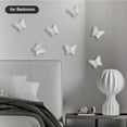 thumbnail image 3 of Wall Hooks for Bedroom, 4 Pack Coat Hooks Wall Mounted with Nails for Coat, Scarf, Hat, Towel - Stainless Steel Butterfly Shape Storage Hook, 3 of 8
