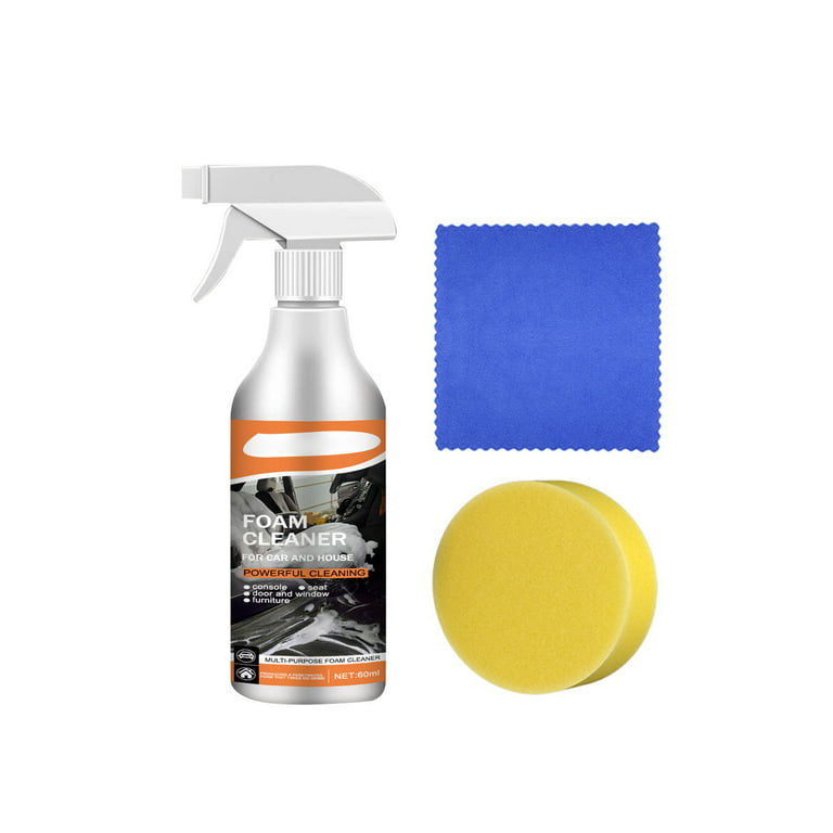 Car Interior Cleaning Agent Strong Detergent for Household Flannels  Fabrics, Multi-Purpose Automotive Interior Fabric Cleaning Agent Spray, Car
