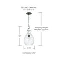 thumbnail image 2 of Capital Lighting 349012BN Brentwood 10" Wide Mini Pendant - Nickel, 2 of 7