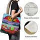thumbnail image 3 of Angry Birds Mystery Island Bolso de tela con estampado de lienzo para mujer, bolsa de compras reutilizable y estética, con cremallera interior, regalo para mujer,38*45cm., 3 of 6