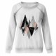 thumbnail image 5 of Camisas informales de manga larga para mujer, sudadera de cuello redondo con estampado de rombos geométricos, jersey de cuello redondo, Tops tipo túnica holgados Pompotops  FGAJ924, 5 of 6