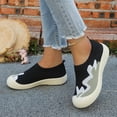thumbnail image 6 of LEAVINGSUO Shoes for Women Versatile Plus-Size Mesh Breathable Soft Sole Walking Shoes Comfortable Shoes Black 36, 6 of 9