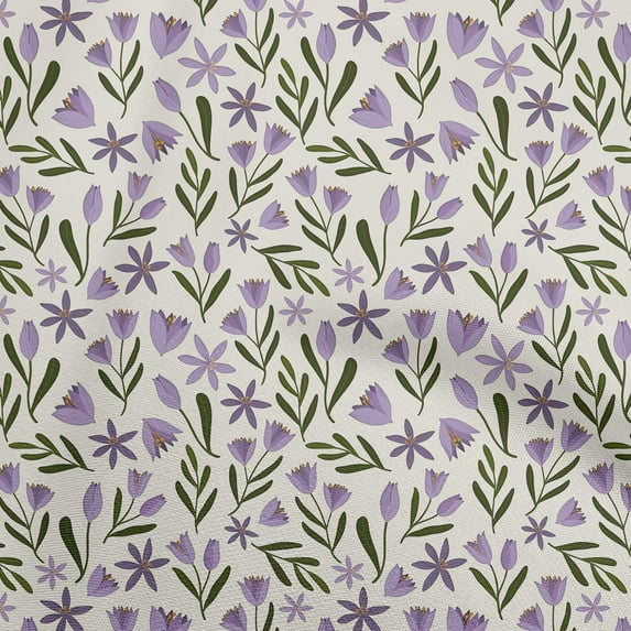 oneOone Georgette Viscose Purple Fabric Floral Sewing Fabric By The Yard Printed Diy Clothing Sewing Supplies 42 Inch Wide