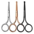 thumbnail image 1 of Jinsinto Nose Hair Scissors, Multipurpose Nose And Ear Rounded Tip Scissors, For Trimming Nasal Hair, Also For Grooming Eyebrows, Ear Hair And Beards(3pcs), 1 of 5