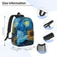 thumbnail image 5 of Disketp Starry Night Sunflower Field Mochila Escolar de 15 Pulgadas, Mochila Ligera para Estudiantes, Viajes y Trabajo, Cómoda y Resistente para el Uso Diario, 5 of 6