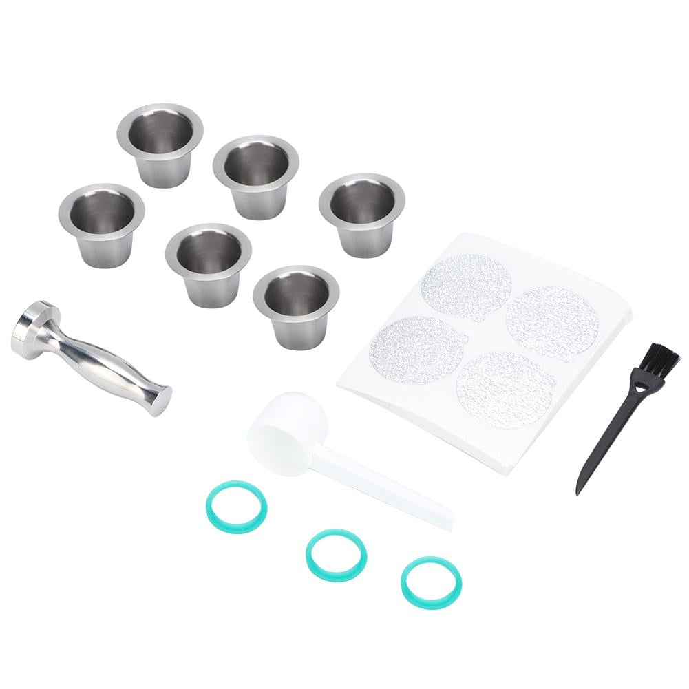 Tebru Coffee Hammer,Coffee Machine Accessories,Stainless Steel Coffee Capsule Cup with Press ...
