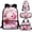Axolotl Cute Pink, variant on Jeiento Panda School Bag for Kids School Backpack for Elementary Studnets Moon Flower Bookbag with Lunch Box 4 Pcs Kids Backpack with Pencilcase for Boys Back Pack