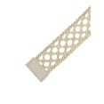 thumbnail image 3 of CINTURONES TRAMADOS DE MUJER REFINADOS, CINTURÓN ANCHO DE PERLA DE 1.6" DE ANCHO PARA VESTIDO 42.5x1.6" (LxA) BEIGE, 3 of 6