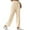 Khaki, variant on Lovzfmll Women's Travel Pants, Gingham Straight Leg Casual Loose Pants, Full Length Lightweight Trousers for Fall 2025 Outfits