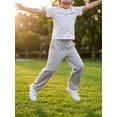 thumbnail image 4 of Kids Boys Sweatpants 3 Pack Workout Athletic Jogger Pants with Drawstring and Side Pockets Wine red Black Lightgrey 6-7Y, 4 of 8