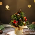 thumbnail image 6 of Christmas Decorations Christmas Gifts For Women 5.12inches Mini Christmas Tree Ornaments Christmas Ambience Desktop Red Fruit Linen Christmas Tree Decorations Best Christmas Decor Home, 6 of 6