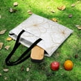 thumbnail image 6 of Black And White Ink Flower Picnic Blanket Waterproof Outdoor Beach Blanket Hand-held Pad Suitable for Travel, Camping, Beach, Family Gatherings, 6 of 8
