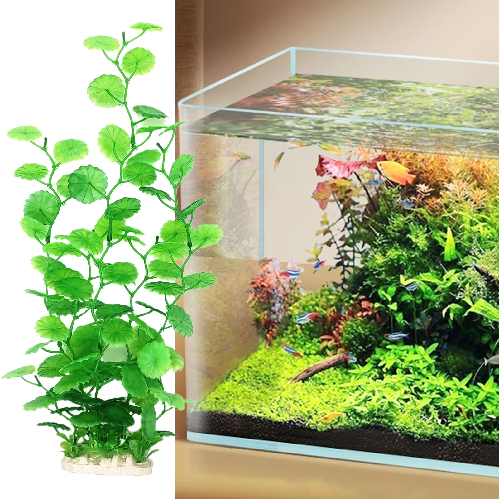 Realistic Fake Water Grass Artificial Underwater Plant for Fish Tank