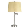 thumbnail image 3 of Better Homes & Gardens Modern Silver Finish Metal Swing Arm Lamp Base, 18"H, 3 of 7