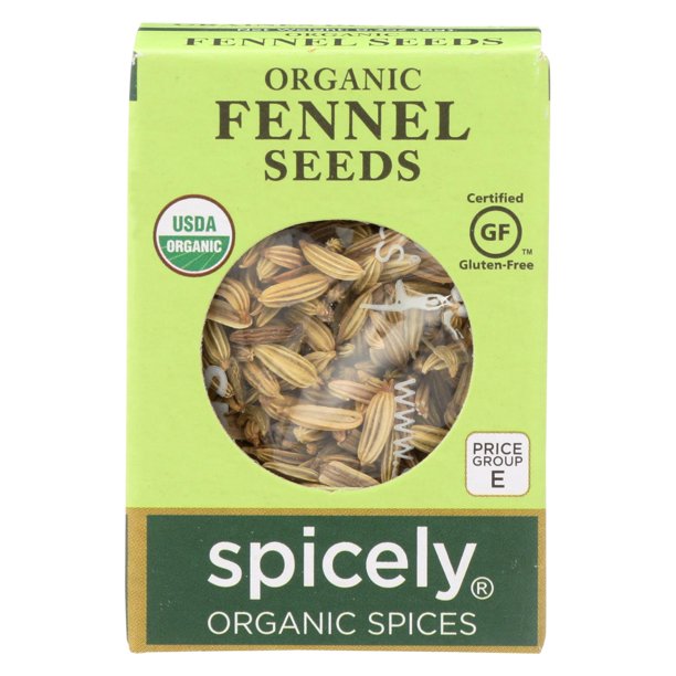 Spicely Organics Organic Fennel Seed Case Of 6 0.3 Oz. Walmart