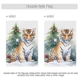 thumbnail image 3 of Tiger Christmas Trees Gifts Garden Flag Double Sided Outdoor Banners for Courtyard Outdoor Lawn Farmhouse Holiday Decorations, 3 of 5
