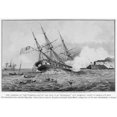 thumbnail image 2 of Civil War Merrimac. Nthe Sinking Of The U.S.S. Cumberland By The Merrimac March 8 1862. Print, 2 of 2